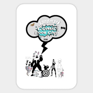 2018-Landmark Comic Book Club Logo Sticker